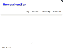 Tablet Screenshot of homeschoolson.com